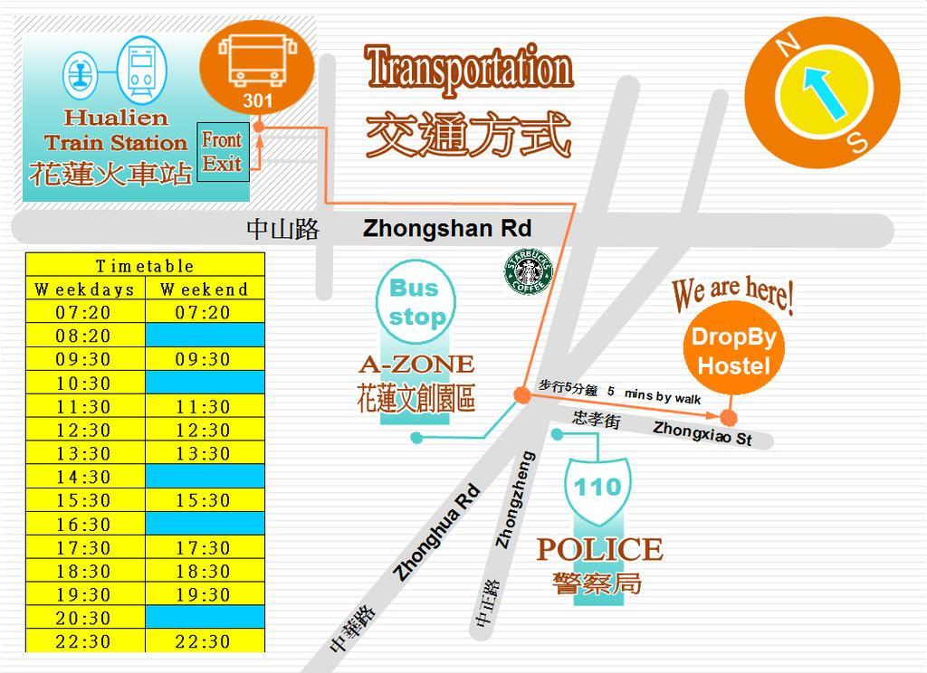 Dropby B&B Hualien City Ngoại thất bức ảnh